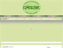 Tablet Screenshot of kraeuterhof-rosen.de